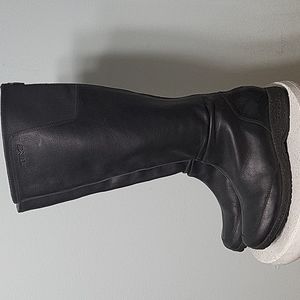 Teva Afton Tall Leather Knee High Boots EUC Black size 7
